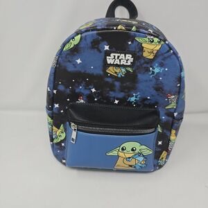 DISNEY Star Wars The Mandalorian‎ Grogu Frog ICE CREAM Mini Backpack NEW